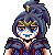 This was 2/2 commissions for https://twitter.com/satellite_trash !! This is their character Tsuki! This pixel was supposed to be a pair, so their bounces has to sync up!