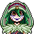 This was 1/2 commissions for https://twitter.com/satellite_trash !! This is their character Soku! This pixel was supposed to be a pair, so their bounces has to sync up!