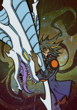 I adore Yu-Gi-Oh!, but especially 5D's. The message of hope and loving everyone around you has always resonated with me very deeply, and Yusei is one of my favorite characters, who also uses one of my favorite monsters, Stardust Dragon!