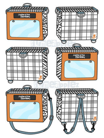 Itabag mockup inspired by Rindo Kanadae, from NEO: The World Ends With You. This bag never came into production due to needing a high MOQ (minimum order quantity.)