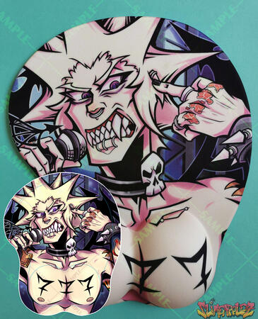 Mousepad featuring 777 from the video game, The World Ends With You. He was sold during an online Japanese convention called Shibuya RE:BOOT. I have my own that I use every day when I draw!