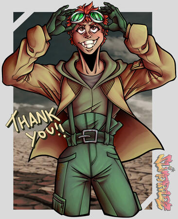 Commission for https://twitter.com/DearMadAlice ; she had requested her original TRIGUN character, Ruth!